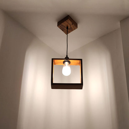 Hanging Light, Hanging Light with Dark Brown Color, Hanging Light in Wood, Hanging Light for Living & Dining Area, Hanging Light - EL14062