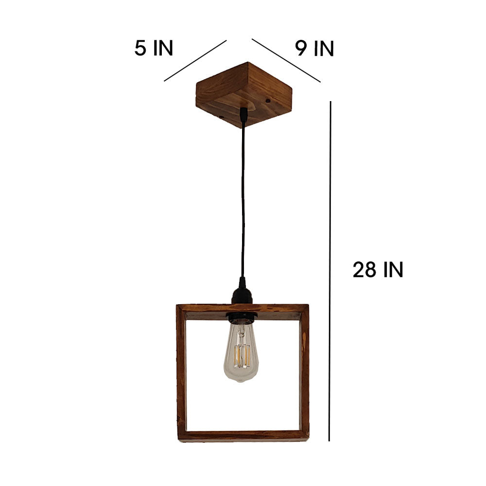 Hanging Light, Hanging Light with Dark Brown Color, Hanging Light in Wood, Hanging Light for Living & Dining Area, Hanging Light - EL14062