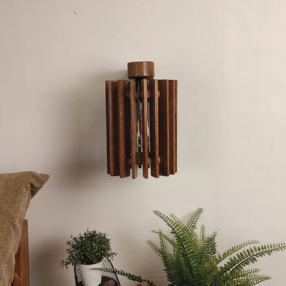 Wall Light, Wall Lamp with Light Brown Color, Wall Lamp in Wood, Wall Lamp for Living & Bedroom Area, Wall Lamp - EL14094