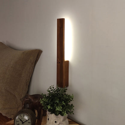 Wall Light, Wall Lamp with Light Brown Color, Wall Lamp in Wood, Wall Lamp for Living & Bedroom Area, Wall Lamp - EL14098