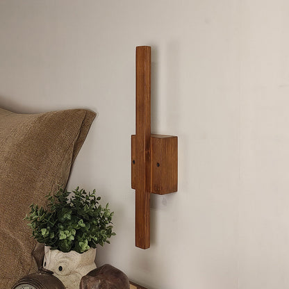 Wall Light, Wall Lamp with Light Brown Color, Wall Lamp in Wood, Wall Lamp for Living & Bedroom Area, Wall Lamp - EL14099