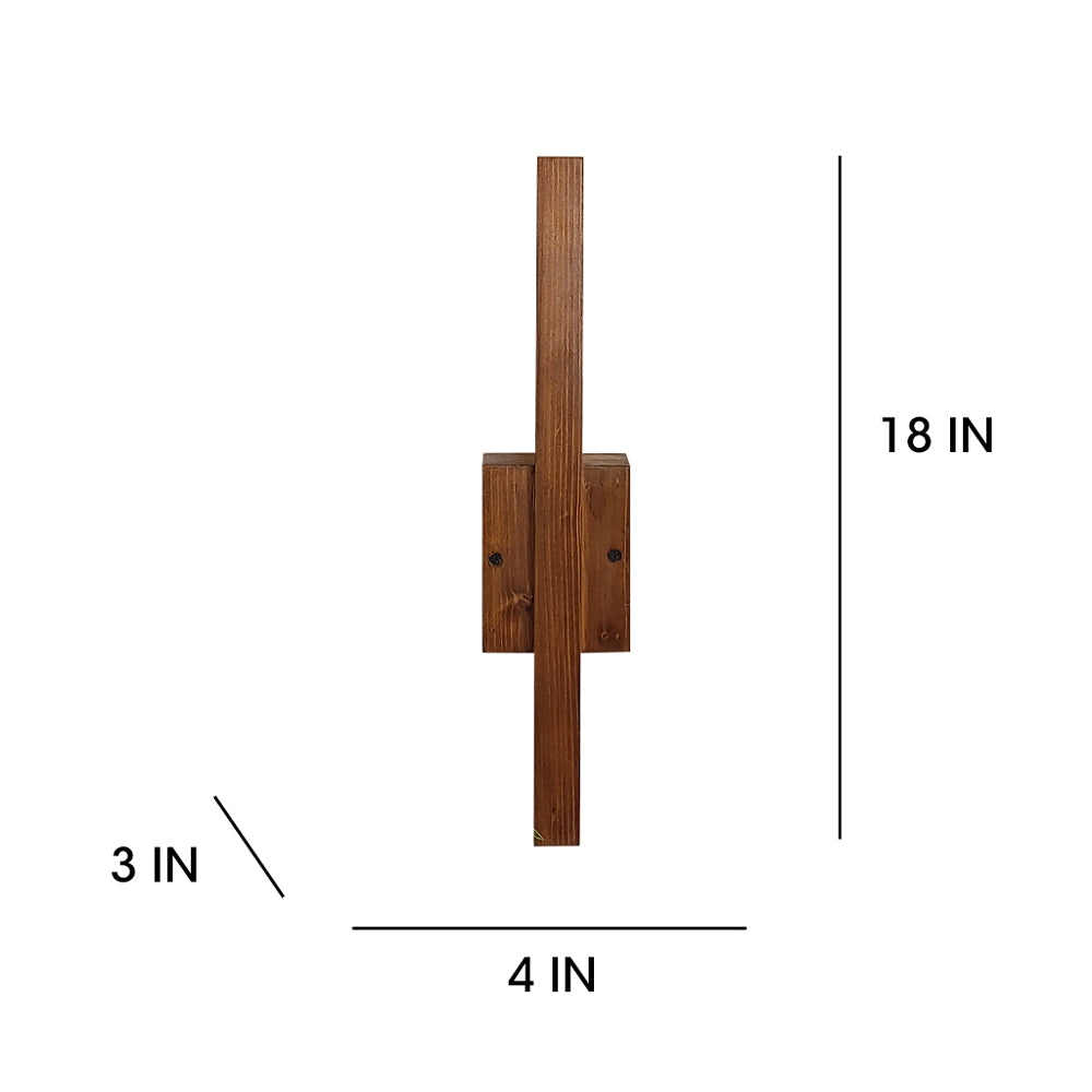 Wall Light, Wall Lamp with Light Brown Color, Wall Lamp in Wood, Wall Lamp for Living & Bedroom Area, Wall Lamp - EL14099