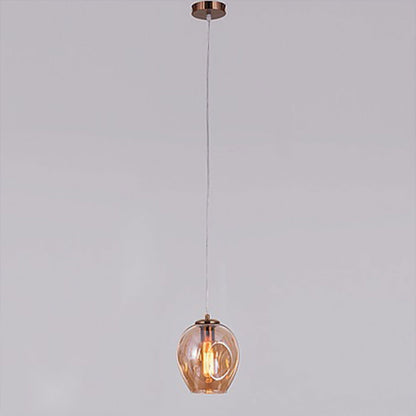 Hanging Light, Collin Pendent Light (Sizzling Lights), Modern Ceiling Pendant Glass Light in Golden Luster Finish, Hanging Light - EL14188