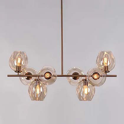 Chandelier, Linear Chandelier (Sizzling Lights), Chandelier for Living Room, Bedroom, Chandelier - EL14197