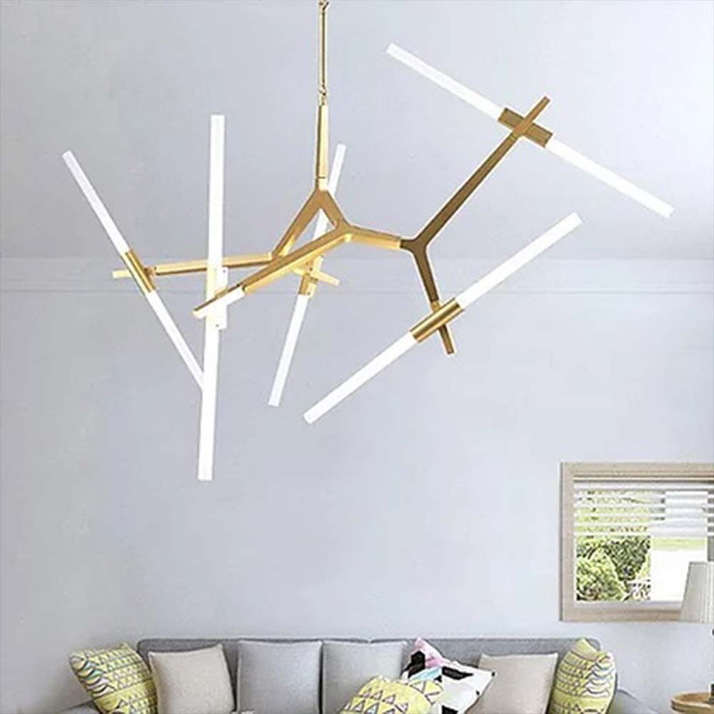 Chandelier, Zigzag Chandelier (Sizzling Lights), Chandelier for Living Room, Bedroom, Chandelier Height in Adjustable, Chandelier - EL14199