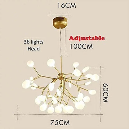 Chandelier, Branch Chandelier (Sizzling Lights), Chandelier for Living Room, Bedroom, Chandelier Height in Adjustable, Chandelier - EL14201