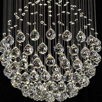 Chandelier, Crystal Ball Chandelier (Sizzling Lights), Chandelier for Living Room, Bedroom, Chandelier Height in Adjustable, Chandelier - EL14202