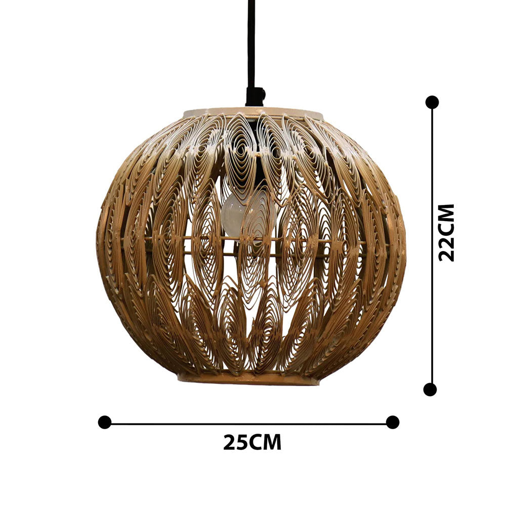 Hanging Light, Tena Round Quilled Hanging Lamp (Home Blitz), Living Room, Bedroom & Kitchen Hanging Lamp, Hanging Lamp - EL14213