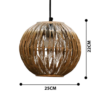 Hanging Light, Tena Round Quilled Hanging Lamp (Home Blitz), Living Room, Bedroom & Kitchen Hanging Lamp, Hanging Lamp - EL14213