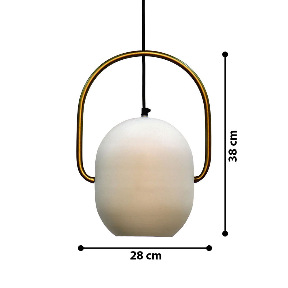 Hanging Light, Ezhil White Hanging Lamp (Home Blitz), Living Room, Bedroom & Kitchen Hanging Lamp, Hanging Lamp - EL14214