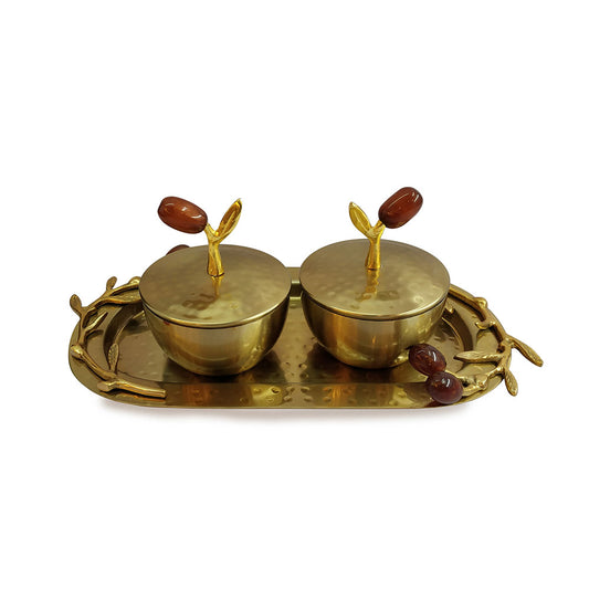 Table Accessory, Table Accessory in Metal, Table Accessory with Bowl,Table Accessory in Golden Color,Table Accessory - EL15058