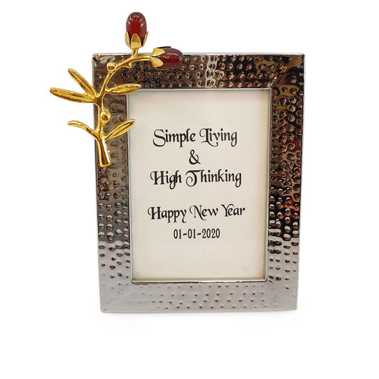 Table Accessory, Frame for Table Accessory, Frame for Room Decor, Unique Frame, Golden & Silver & Red Color, Table Accessory - EL15063