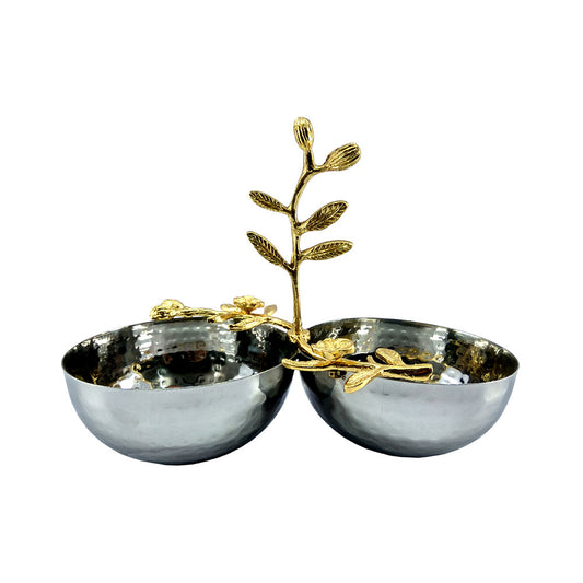 Table Accessory, Table Accessory in Metal, Table Accessory with Bowl,Table Accessory in Silver & Golden Color,Table Accessory - EL15064
