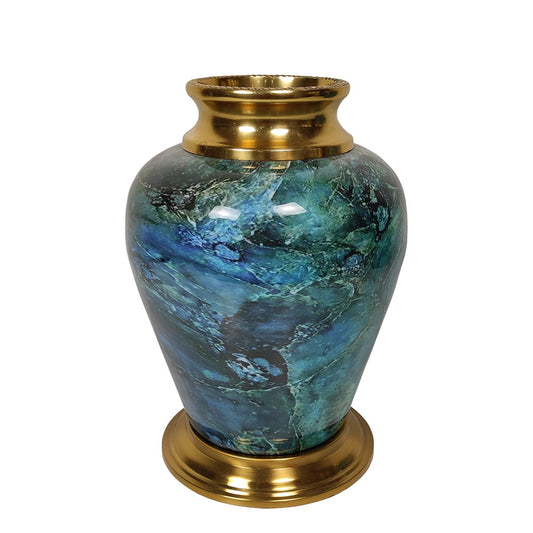 Vase, Vase with Blue & Golden Color, Vase for Metal, Vase for  Home Decor, Vase - EL15098