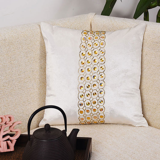 Cushion Cover, 1 Cushion Cover, Cushion Cover in 16*16in, Cushion Cover for Living room, Cushion Cover with White Color, Cushion Cover - EL15128