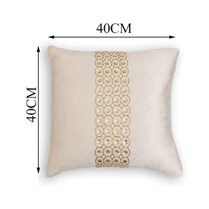 Cushion Cover, 1 Cushion Cover, Cushion Cover in 16*16in, Cushion Cover for Living room, Cushion Cover with White Color, Cushion Cover - EL15128