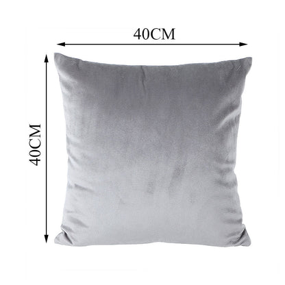 Cushion Cover, 1 Cushion Cover, Cushion Cover in 16*16in, Cushion Cover for Living room, Cushion Cover with Silver Color, Cushion Cover - EL15146