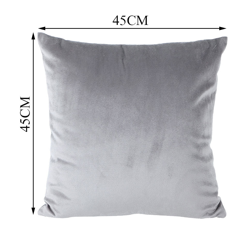 Cushion Cover, 1 Cushion Cover,  Cushion Cover in 18*18in, Cushion Cover for Living room, Cushion Cover with Silver Color, Cushion Cover - EL15147