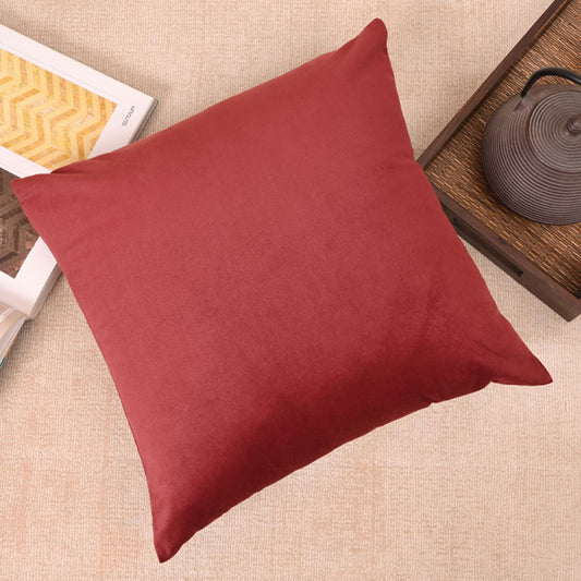 Cushion Cover, 1 Cushion Cover,  Cushion Cover in 18*18in, Cushion Cover for Living room, Cushion Cover with Wine Color, Cushion Cover - EL15149