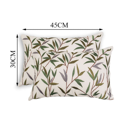 Cushion Cover, Pack of 2 Cushion Cover, Cushion Cover in 18*12in, Cushion Cover for Living room, Cushion Cover in White Color, Cushion Cover - EL15156