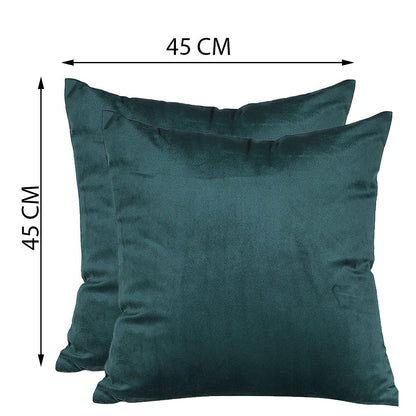 Cushion Cover, Pack of 2 Cushion Cover, Cushion Cover in 18*18in, Cushion Cover for Living room, Cushion Cover with Green Color, Cushion Cover - EL15158