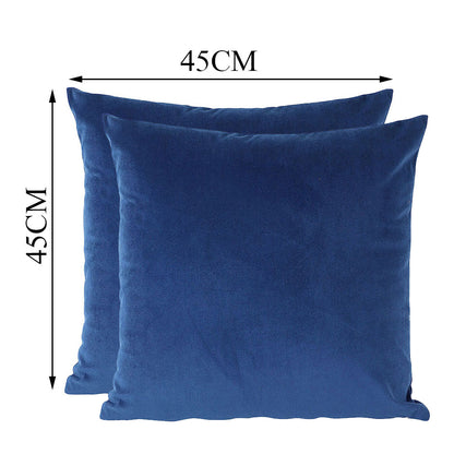 Cushion Cover, Pack of 2 Cushion Cover, Cushion Cover in 18*18in, Cushion Cover for Living room, Cushion Cover with Blue Color, Cushion Cover - EL15162