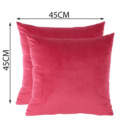 Cushion Cover, Pack of 2 Cushion Cover, Cushion Cover in 18*18in, Cushion Cover for Living room, Cushion Cover with Red Color, Cushion Cover - EL15164