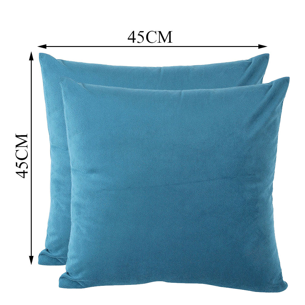 Cushion Cover, Pack of 2 Cushion Cover, Cushion Cover in 18*18in, Cushion Cover for Living room, Cushion Cover with Sea Green Color, Cushion Cover - EL15166