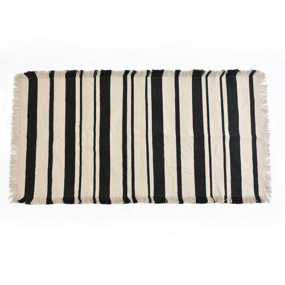 Rug (i494_1_1), Rug with Black & Off White Color, Rug with Home, Rug - EL15174