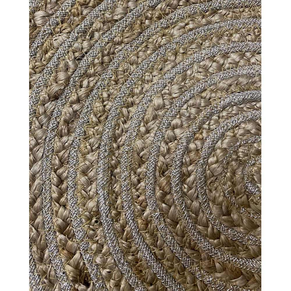 Table Mat (i93_14_2), Table Mat with Silver & Beige Color, Pack of 2 Table Mat, Table Mat - EL15231