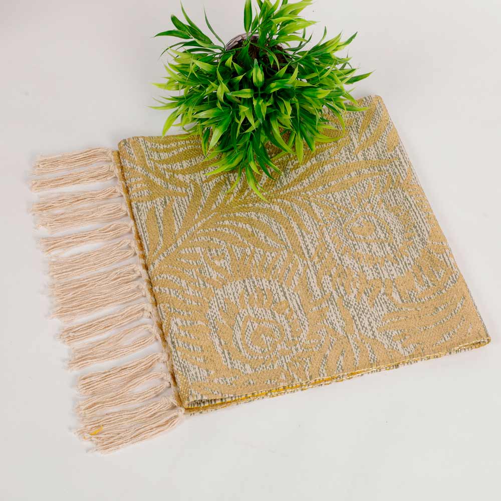 Table Runner (i544_2_1), Table Runner with Melange & Green Color, Table Runner - EL15238