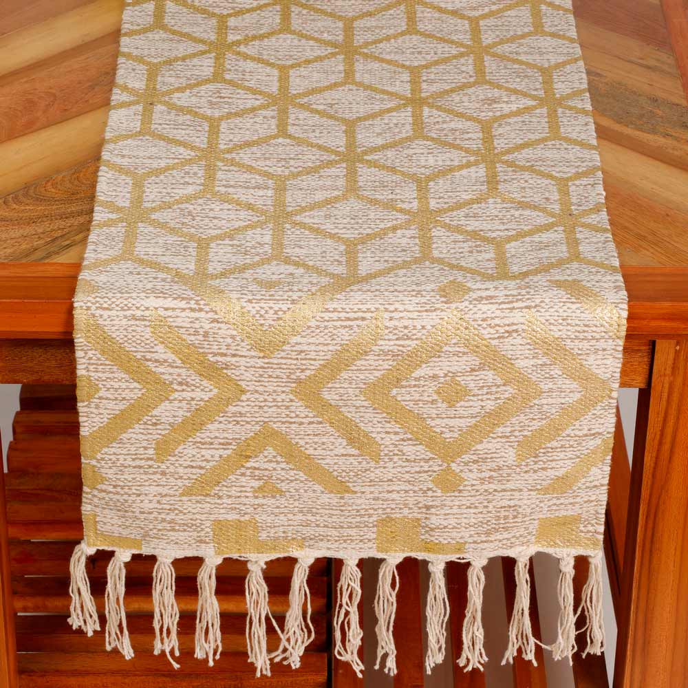 Table Runner (i544_3_1), Table Runner with Melange & Beige Color, Table Runner - EL15239