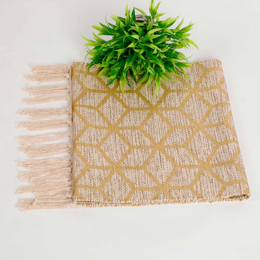 Table Runner (i544_3_1), Table Runner with Melange & Beige Color, Table Runner - EL15239