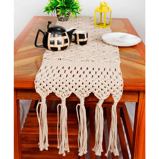 Table Runner (i527_1_1), Table Runner with Off White Color, Table Runner - EL15243