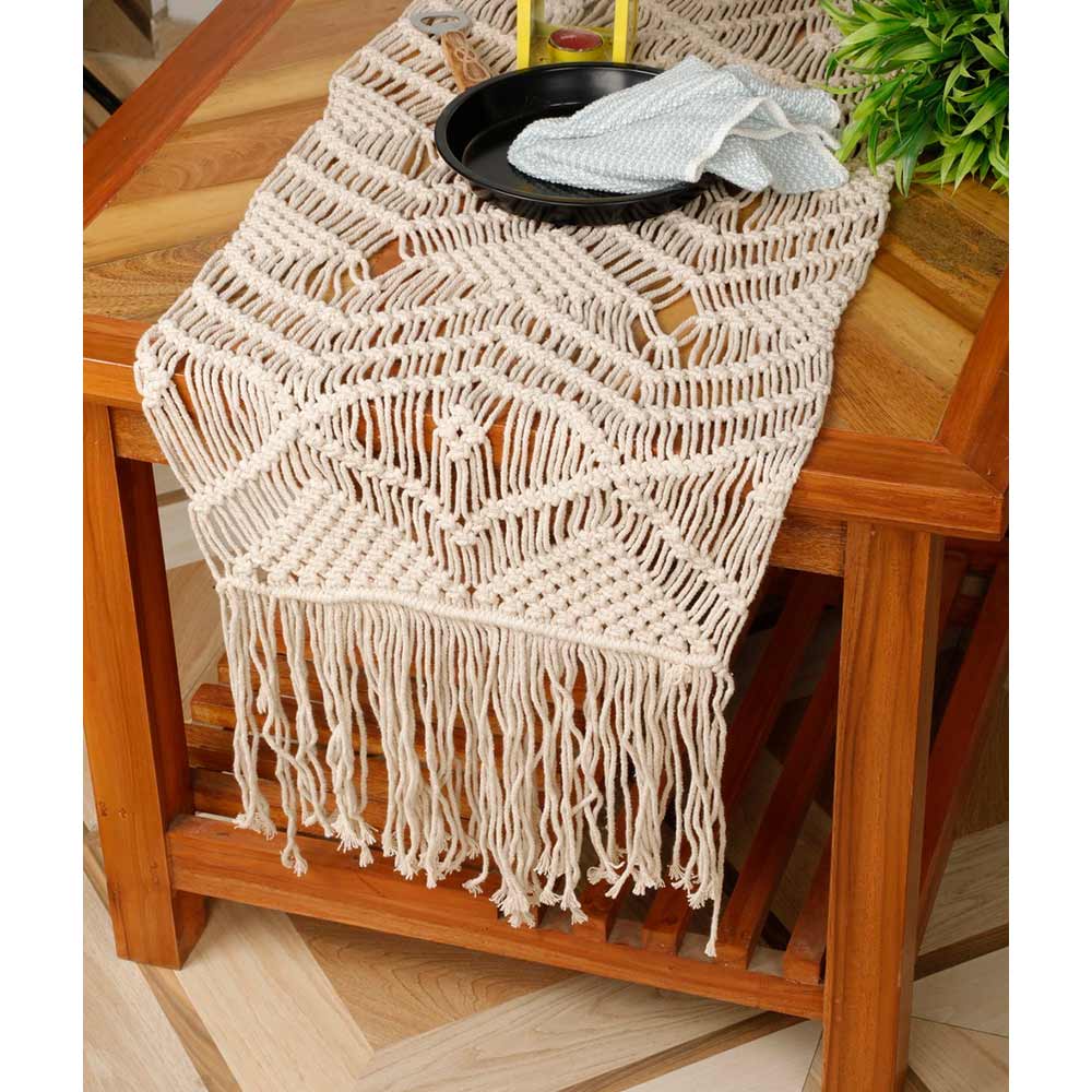 Table Runner (i485_1_1), Table Runner with Off White Color, Table Runner - EL15244