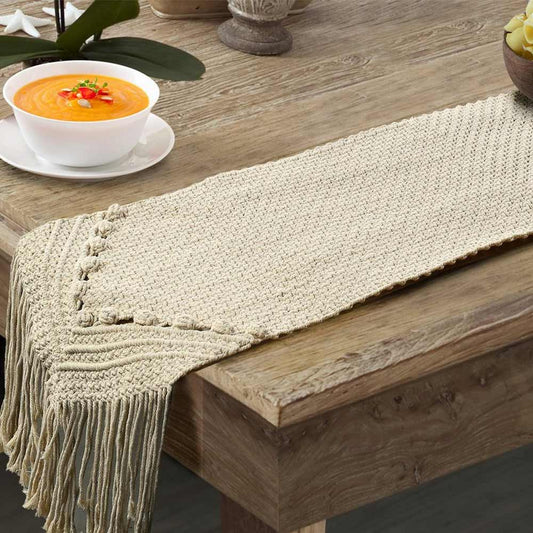 Table Runner (i82_3_1), Table Runner with Off White Color, Table Runner - EL15254