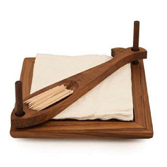 Tissue holder of rosewood Color Finish, Can be used as tooth pick holder or table d�cor. Fish Design Table D�cor, Tissue Holder - EL15274