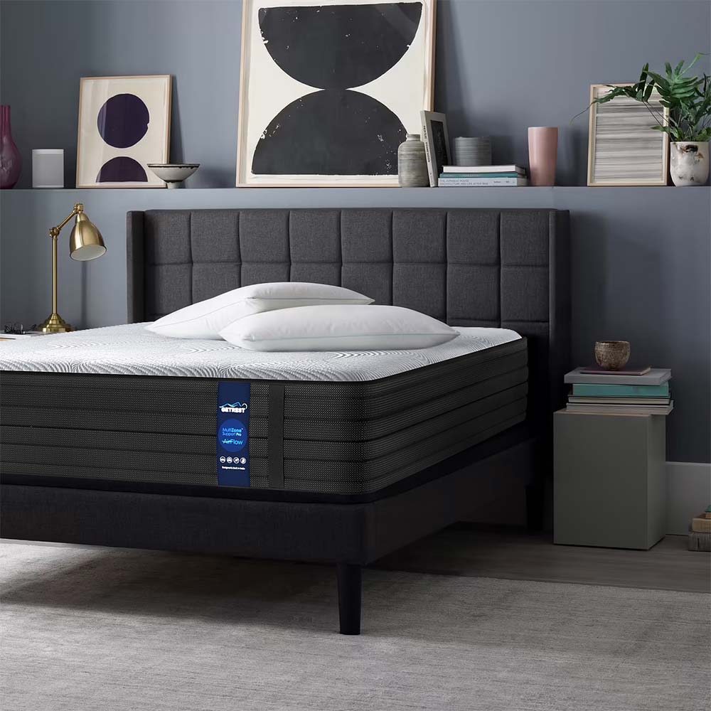 GR1130, GetRest LuxeAdapt 10"- Pressure Relief Spring Mattress- with MultiZone Foam & Stress Relief Technology 75x72x10 inches, Mattress - EL15370