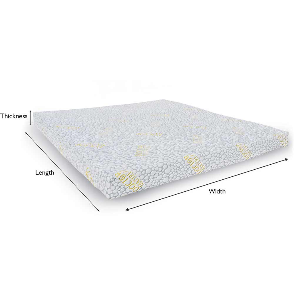 Mattress, KZSP004, Dr.Mattrezz Orthotech 4" Single Mattress, Bonded Foam, Mattress - EL15437