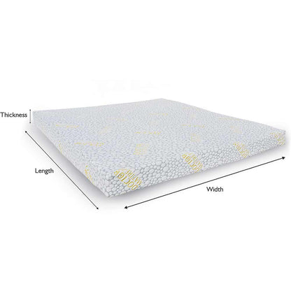 Mattress, KZSP004, Dr.Mattrezz Orthotech 4" Single Mattress, Bonded Foam, Mattress - EL15437