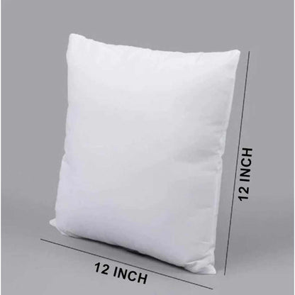 Cushion (KZSP_C002), Cushion with Polycotton, White Color Cushion, Pack of 2, Cushion - EL15489