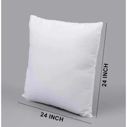 Cushion (KZSP_C027), Cushion with Polycotton, White Color Cushion, Pack of 3, Cushion - EL15490