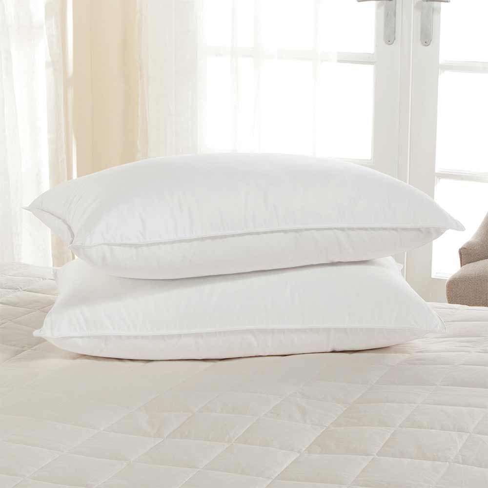 Sleeping Pillow (KZSP648), Cushion with Polycotton, White Color Cushion, Pack of 2, Sleeping Pillow - EL15492