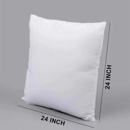 Cushion (KZSP_C028), Cushion with Polycotton, White Color Cushion, Pack of 4, Cushion - EL15494