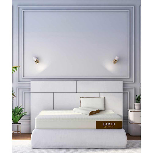 Mattress, (EA-6-7230) Sleephill Earth Orthopedic Cool Gel Memory Foam Mattress - Single Bed Size,, Mattress - EL15609