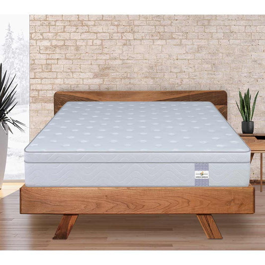 Mattress, (BEMGEBHVZHVABC7T)  Loom & Needles, Loom & Needles Gravity Hybrid Euro Top 5 Zoned Zero Partner Disturbance & 7 Layered Foam 10 inch Double Pocket Spring Mattress  - EL15748