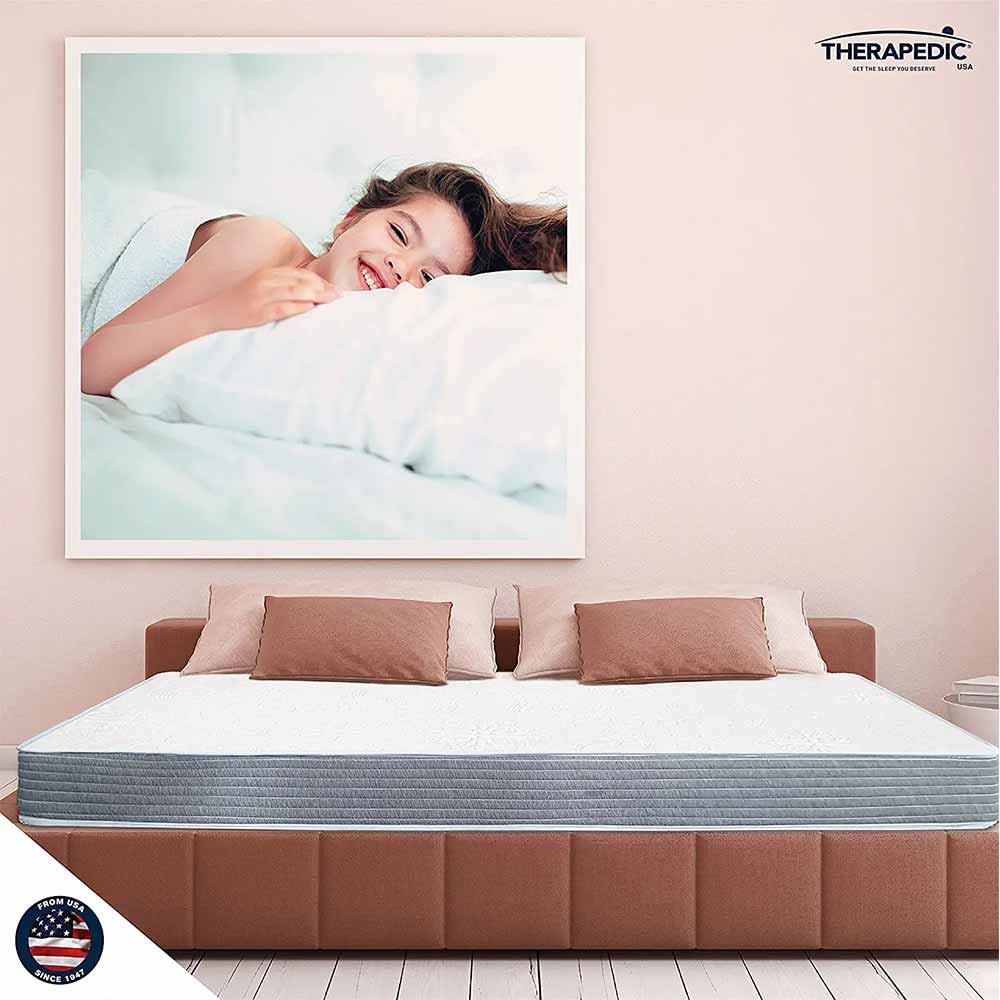 Mattress, BU_MF_72_36_6 (Therapedic) Orthopedic Cool Gel Memory Foam Mattress 6-Inch Single Bed Size, Mattress - EL15835