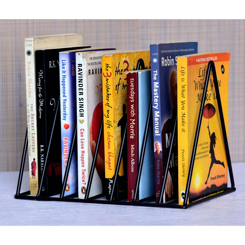 Table Accessory, (Grista Metals) GM-SO-H-05, Triangular Book Organizer, Book Organizer, Book Holder - EL15856