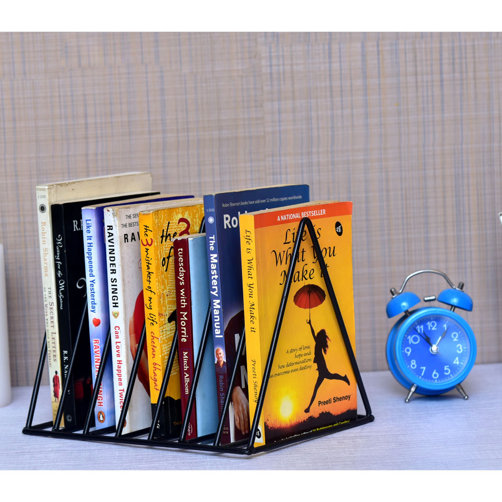 Table Accessory, (Grista Metals) GM-SO-H-05, Triangular Book Organizer, Book Organizer, Book Holder - EL15856