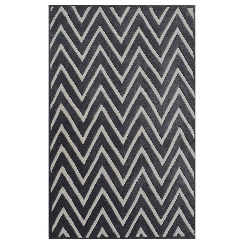 Rugs, (Presto) ICHT1096C2X5, Grey & White Abstract Hand Tufted Wool Carpet Rugs - EL15905-22X55inches